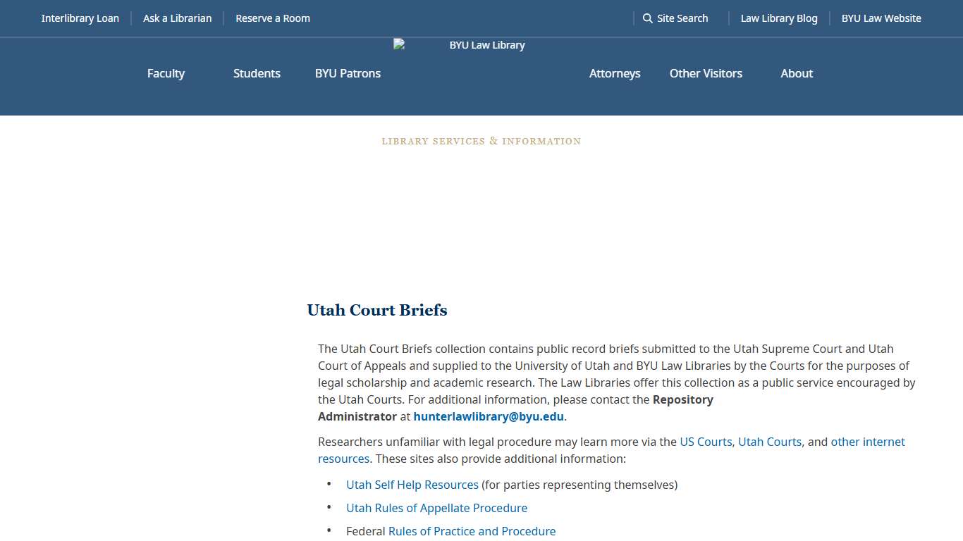 Web / Digital – BYU Law Library